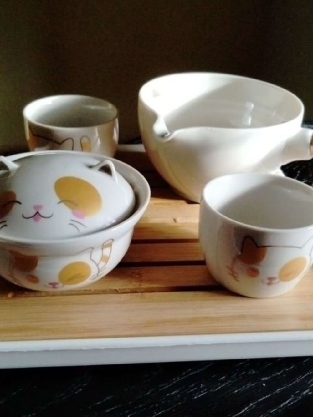 Calico Cat Portable Tea Set